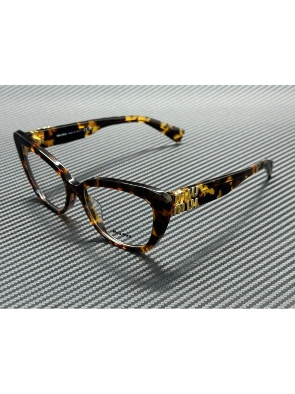 New Miu Miu Women Honey Havana Eyeglasses 55-16-140